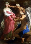 Pompeo Batoni Time orders Old Age to destroy Beauty. oil